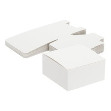 Gift Boxes with Lids, 15 Pcs 3.15x3.15x1.57 Inch Paper Boxes Kraft White