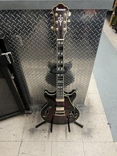 Ibanez Artstar Dark Brown Sunburst Hollow Body Chitarra elettrica AM153QA-DBS 5B-01