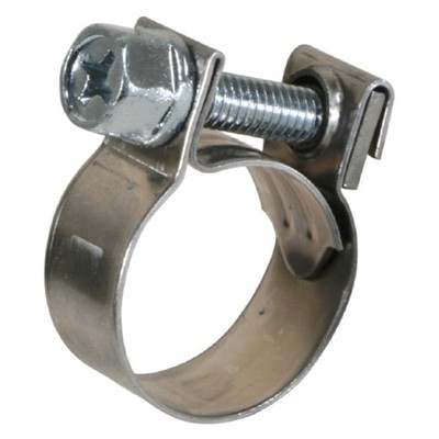 Scandvik ABA Mini 0.63''-0.7'' D Stainless Steel T-Bolt Hose Clamps, 10 Pieces