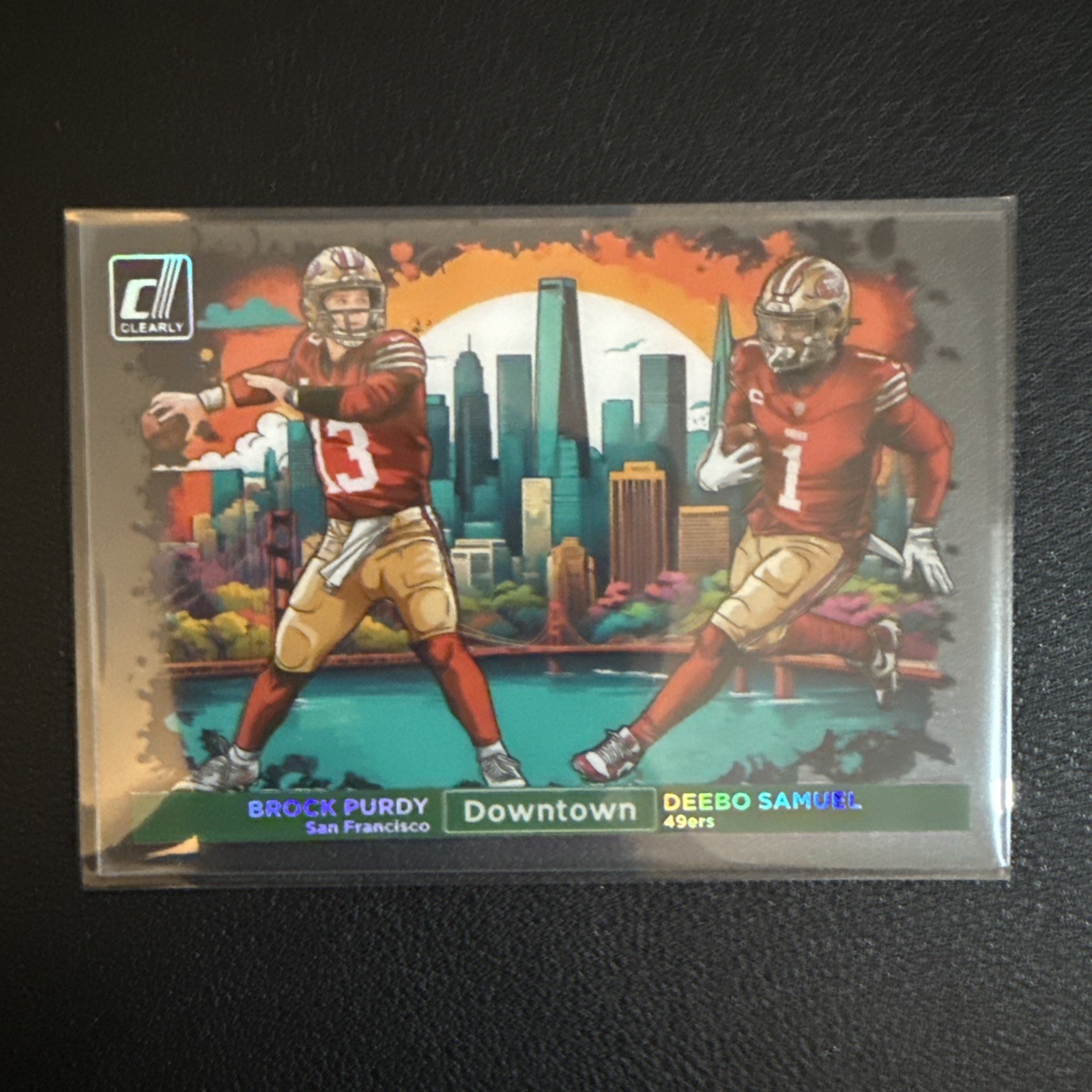 2024 Clearly Donruss Brock Purdy Deebo Samuel Dual Downtown SSP Case Hit