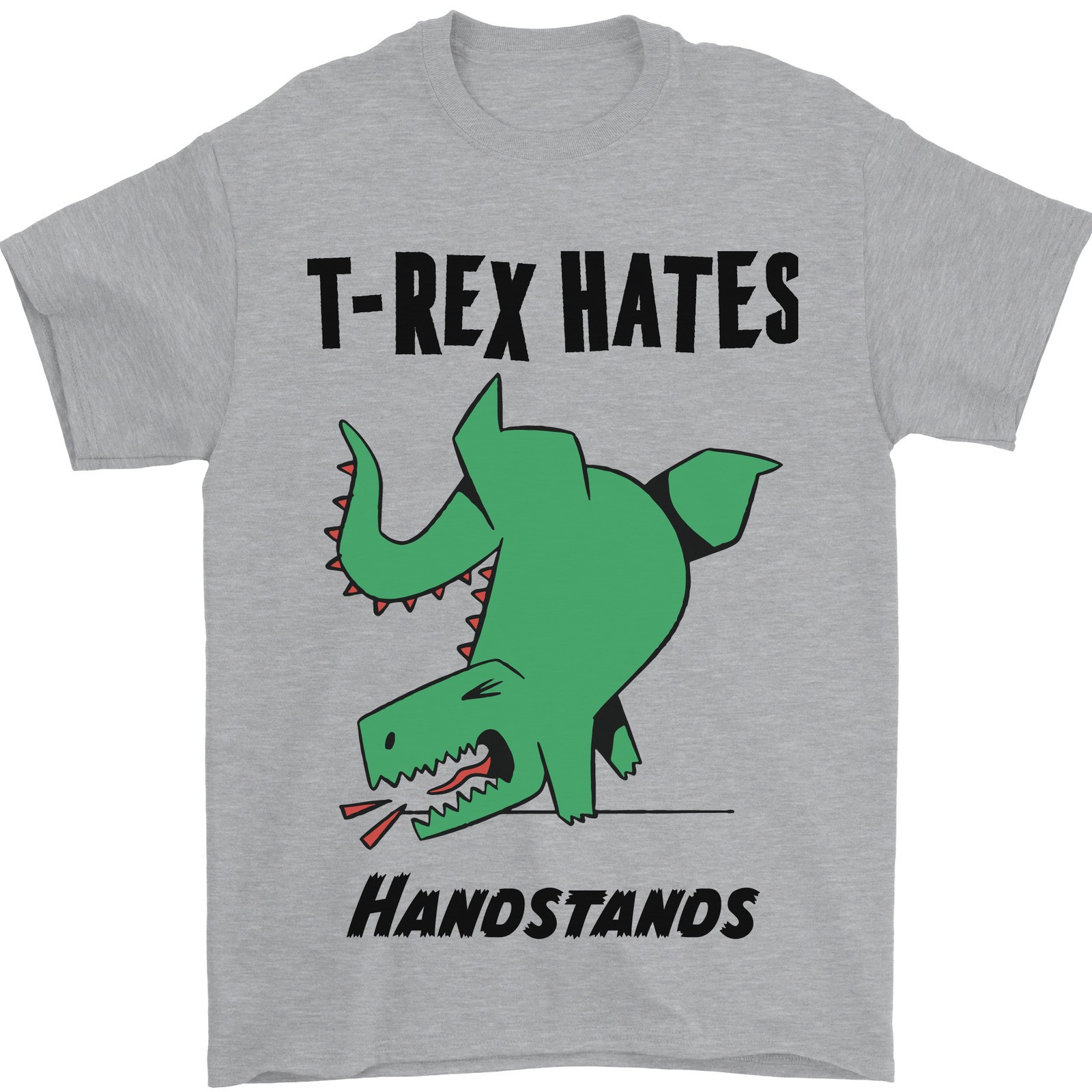 T-Rex Odia Las Posturas De Manos Camiseta Divertida Para Hombres 100% Algodón