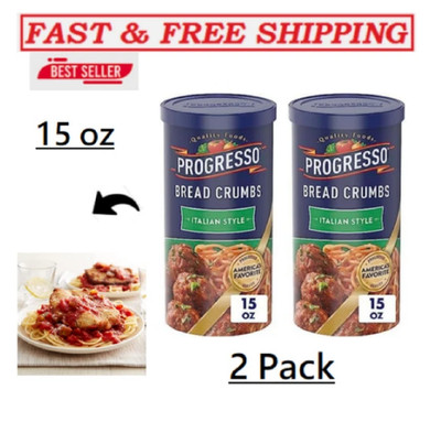 (Pack of 2) Progresso  Italian Style Bread Crumbs, (15 oz). Great Price