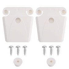 BOXOB Cooler Latch Posts and Screws for Igloo, 2 Medium, white, silver