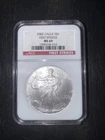 2005 Eagle S $1 First Strikes Silver Coin MS 69 1 oz NGC