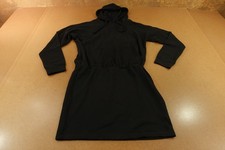 Fashion Nova Womens X-Large Black Hooded Pocket Miranda Sweatshirt Dress NWT