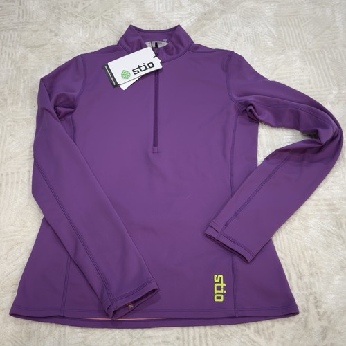 Stio Pullover 1/2 Zip Purple Lupine Gannett Peak Fleece Top Women's M - Picture 2 of 6