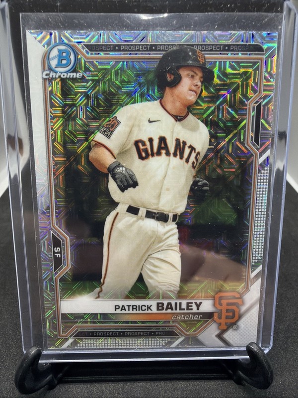 Patrick Bailey 2021 Bowman Chrome Prospects Mojo