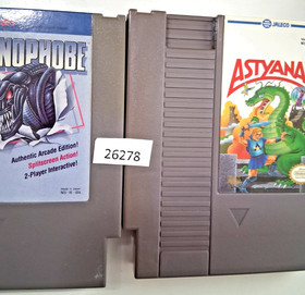2 retro Nintendo video games NES Xenophobe &  Astyanax      26278 wt1