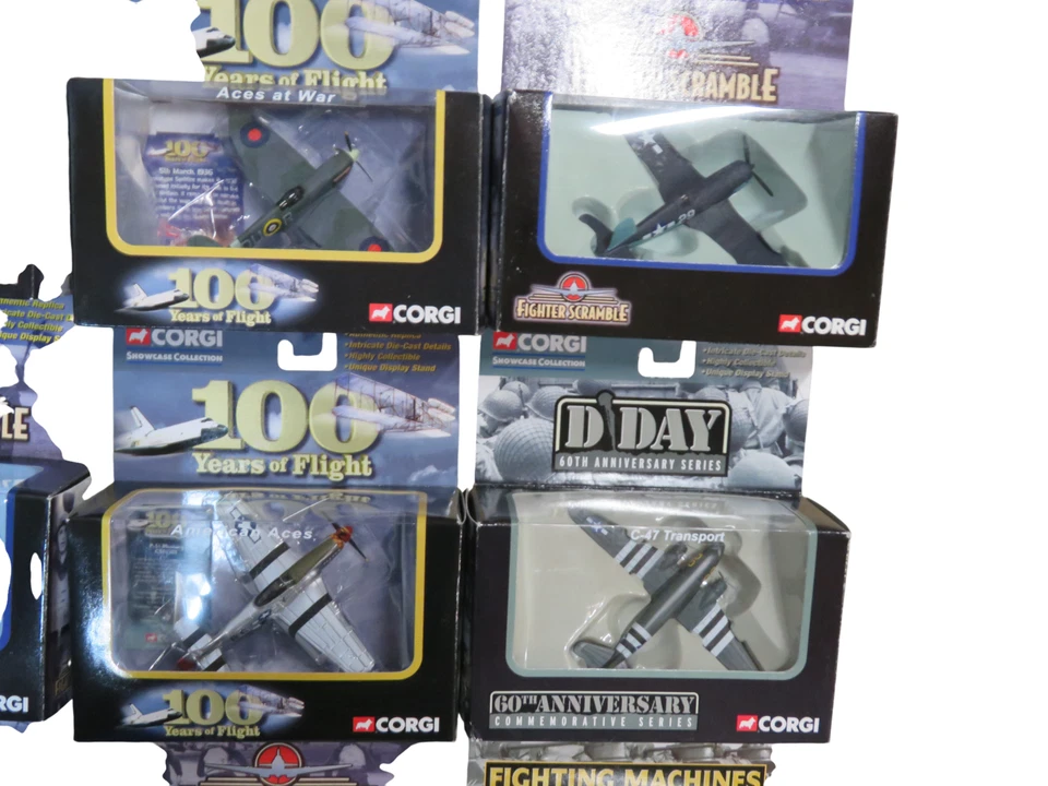 Corgi Fighter Scramble WWII Die-Cast Planes Lot of 16 Fighting Machines - NEW - Image 4 of 4