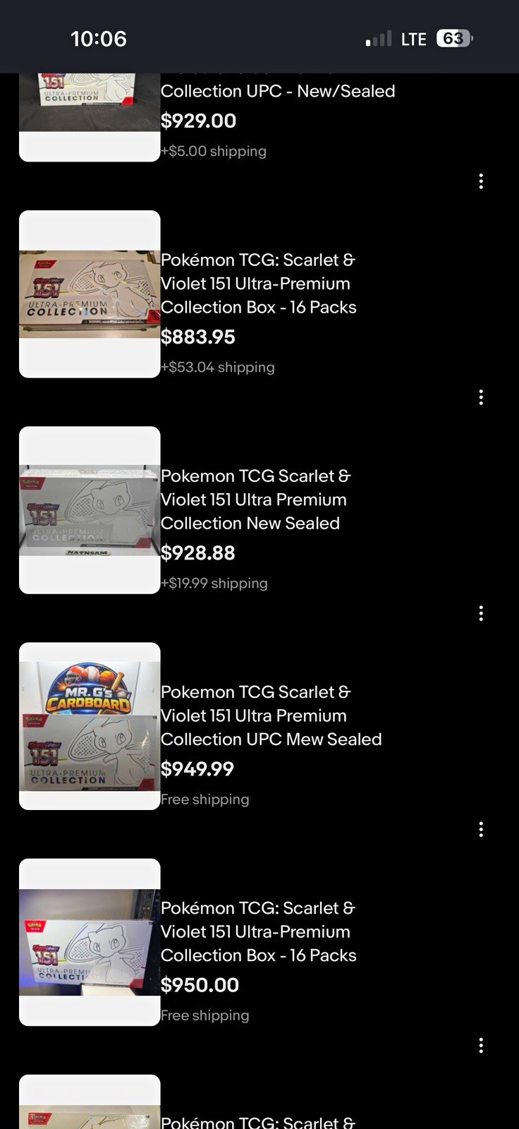 Pokémon TCG Scarlet & Violet 151 Ultra-Premium Collection UPC English Mew 6+