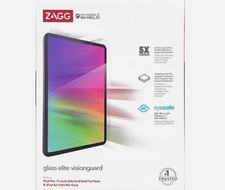 ZAGG Glass Elite Visionguard Screen Protector - iPad Pro 11 1/2/3rd Gen, Air 4/5