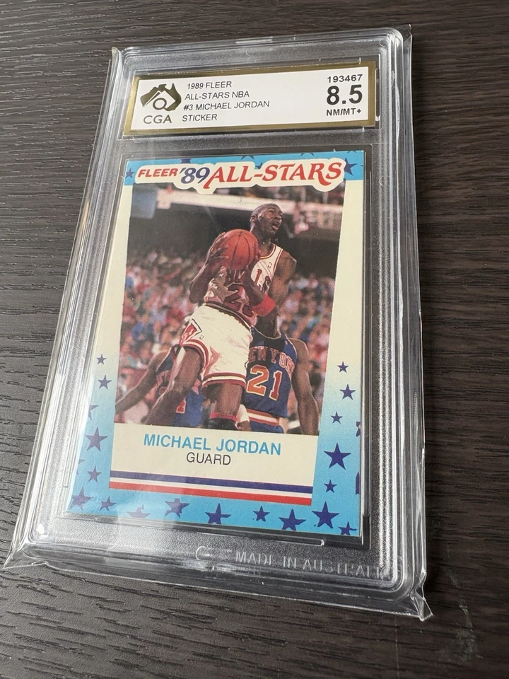 Pegatina Fleer 1989 Michael Jordan All-Stars #3 Foto 4 de 4