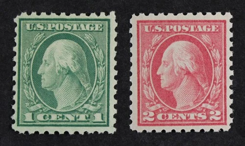 CKStamps: US Stamps Collection Scott#462 Mint NH OG #463 Mint LH OG Gum Bend
