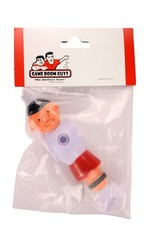 Red Foosball Table Man with Rounded Foot