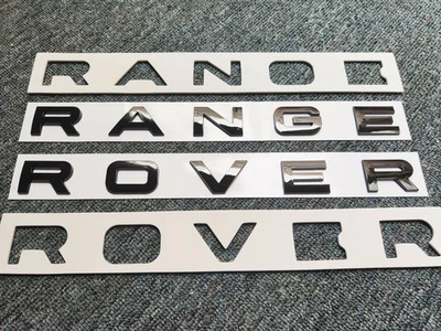 1 RANGE ROVER BRILLANT NOIR 3D LOGO EMBLÈME stickers autocollant - Photo 1/3
