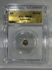 ICG MS70 Eagle Head Gold Round 1/500th oz Gold