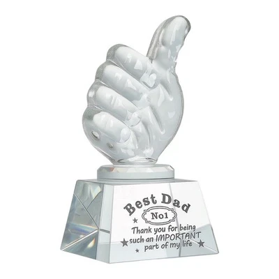 Great Dad Ever Trophäe klarer Edelstein mit graviertem Sockel 4,8 x 2,6 Zoll - Bild 1 von 4