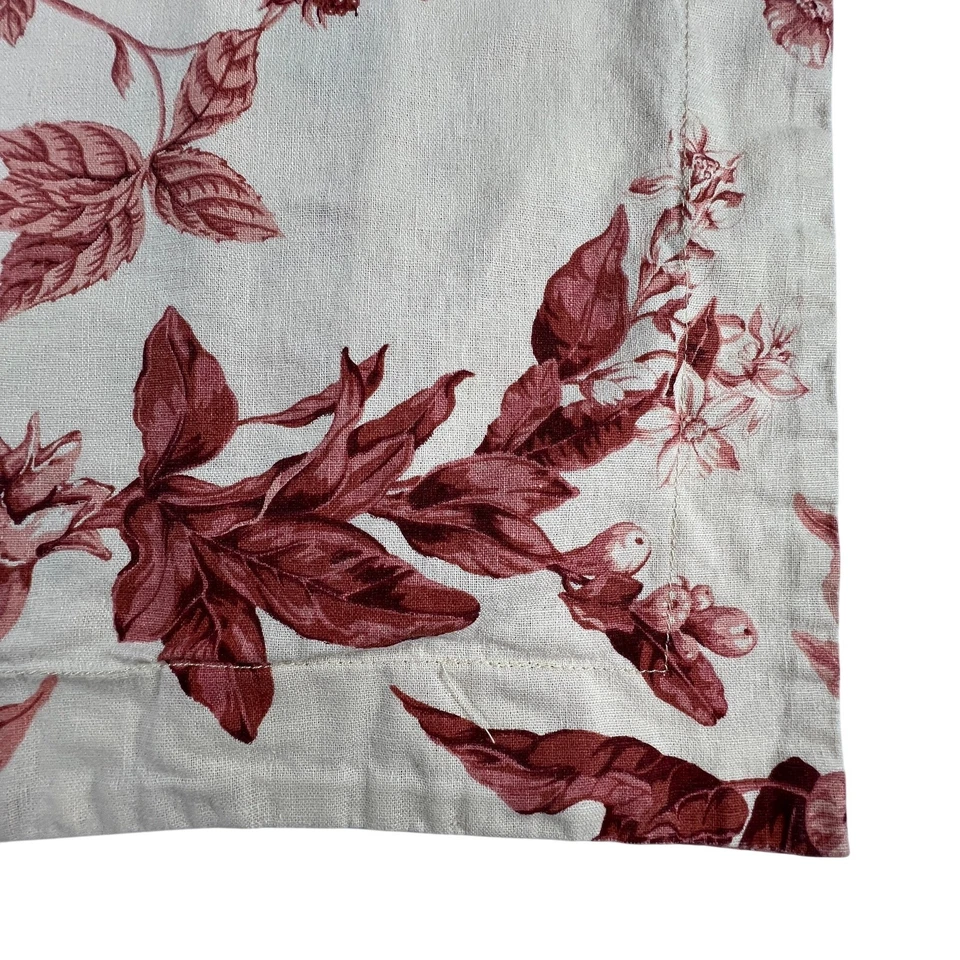 Par de fundas estándar Pottery Barn Lisette rojo marfil granada floral  Foto 3 de 4