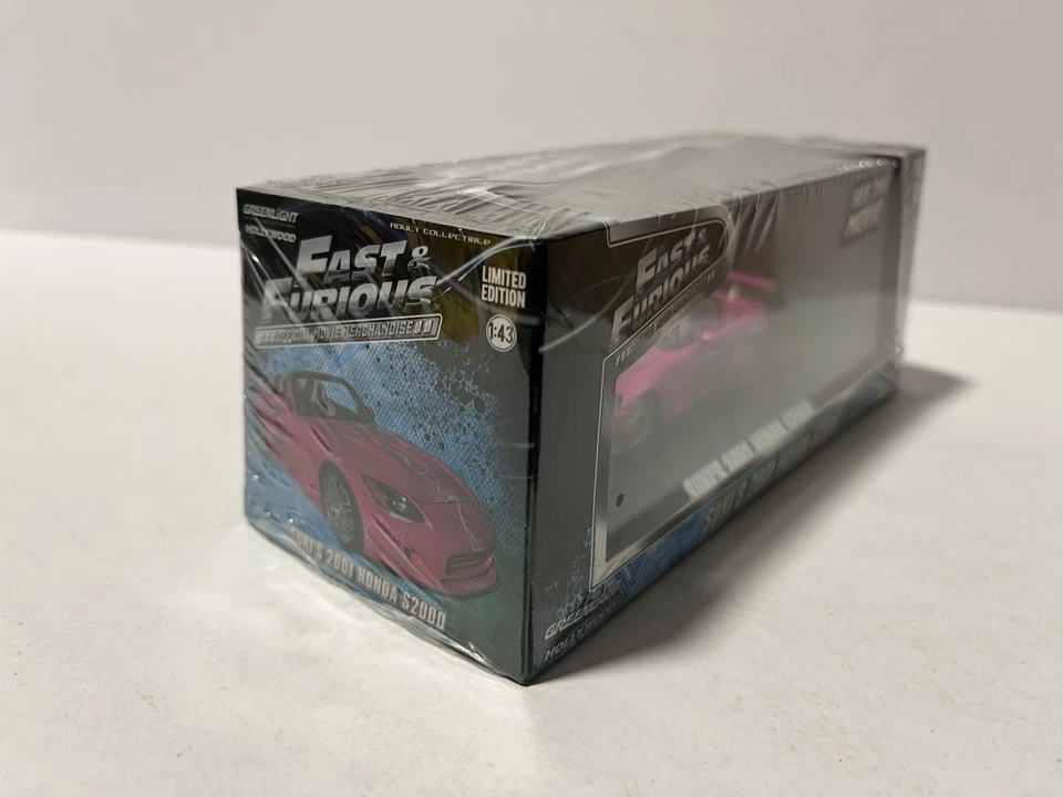 1/43-Greenlight-Fast&Furious-SUKI’S 2001 HONDA S2000- Pink - New-Sealed-Limited - Imagen 3 de 4