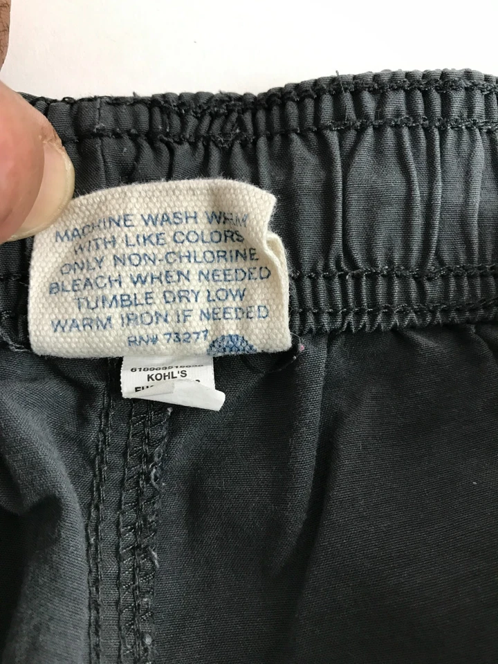 Pantalones Cortos Urban Pipeline Juveniles Talla XL Gris Oscuro Carga Solapas Cordón Ajustable Foto 4 de 4