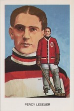 MR ALE Postcard 1983 Hockey Hall of Fame Series Percy Lesueur UNP B104
