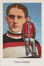 MR ALE Postcard 1983 Hockey Hall of Fame Series Percy Lesueur UNP B104