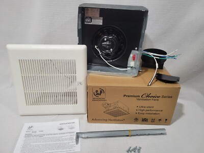 Bathroom ceiling fan vent soler and palau 50 cfm 2 sone bath pcv50