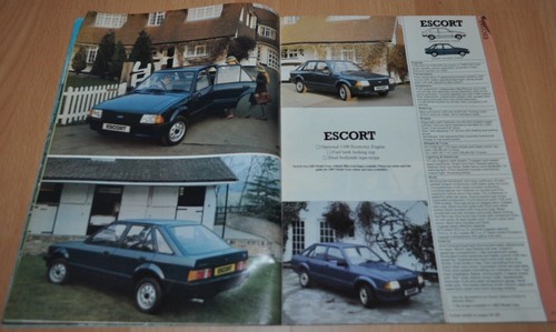 Ford Cars 1982 Sierra Fiesta Escort XR3 Capri Ghia Model Range Brochure Prospekt - Picture 4 of 11