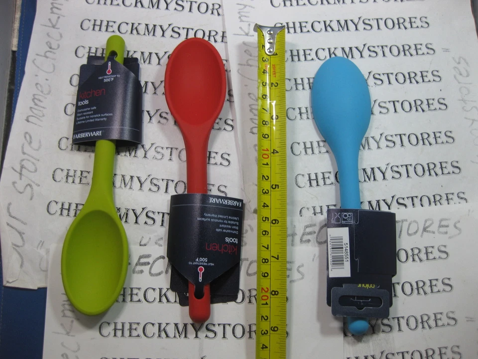 Cuchara de cocina pequeña de silicona Farberware Professional Colourworks resistente al calor Foto 2 de 4