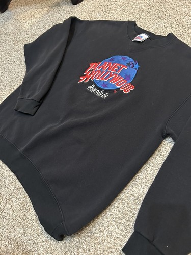 Vintage Planet Hollywood Restaurant Sweatshirt Honolulu Hawaii USA Large - Picture 3 of 6