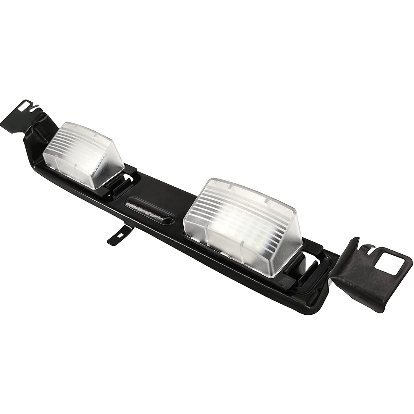 Rear License Plate Lamp Bracket Frame W/ 2Pcs LED Light For Infiniti