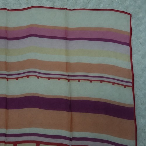 LANCETTI Sciarpa di seta sciarpe 33,5" X 34,5" O627 - Foto 3 di 18
