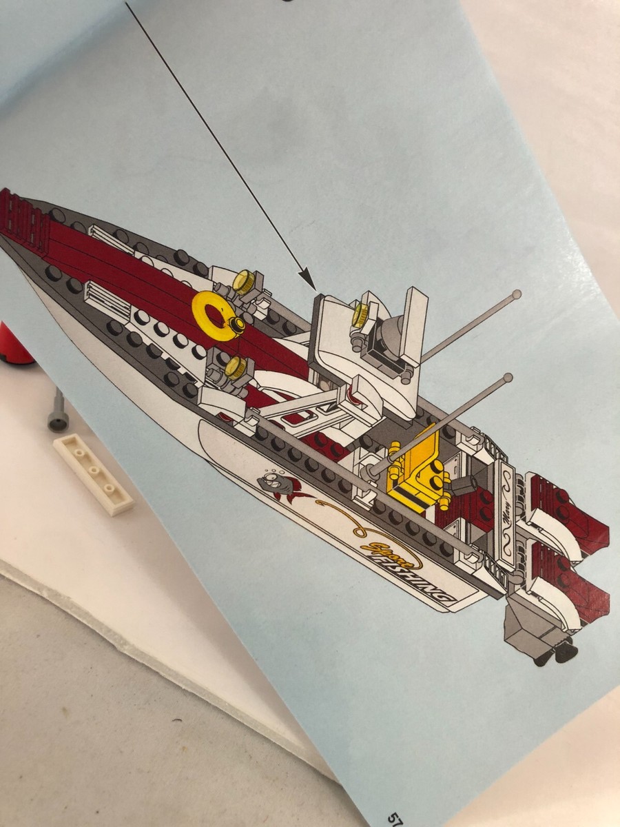 LEGO City 60147 Fishing Speed Boat Sport Shark Deep Sea Ocean as