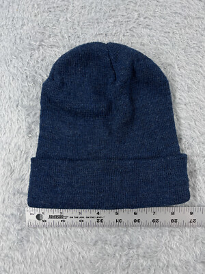 Quagga Accessories Beanie Toque Adult One Size Blue Knit Acrylic Poly Blend