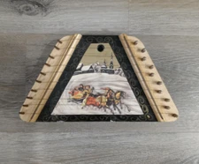 Russian Folk Lap Harp Hand Painted Vintage RARE