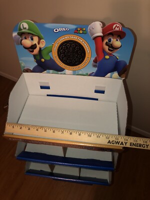 Super Mario Bros OREO Cookie Chips Ahoy 44” Store Display Shelf