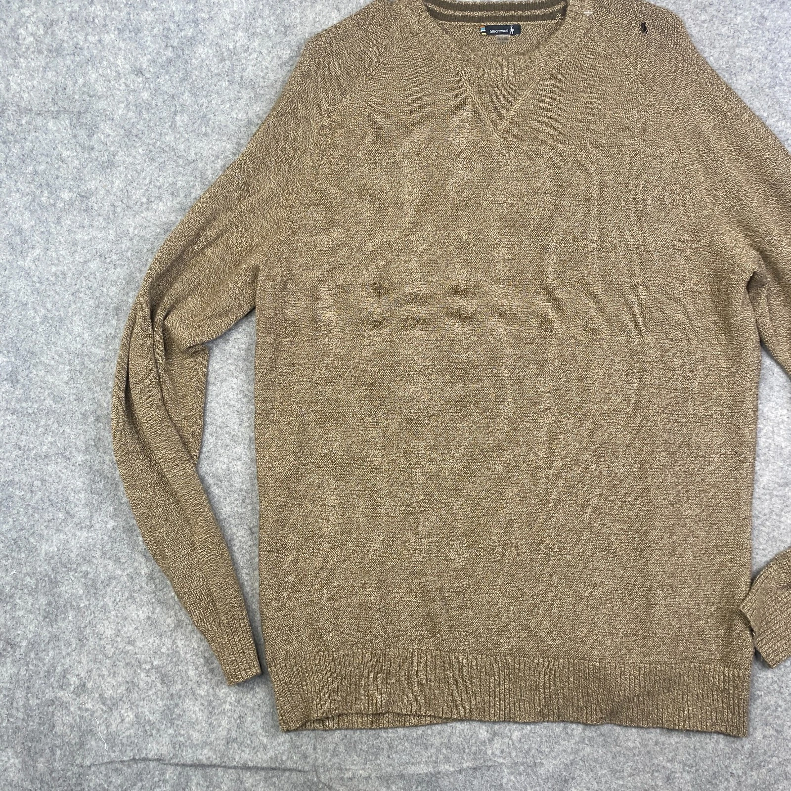 smartwool ripple ridge crew merino wool blend knit sweater