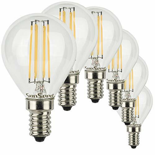Kit 6 Lampadine LED E14 6W SunSeed G45 806Lm Filamento Zaffiro 2700K