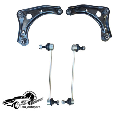 Front Lower Control Arms Ball Joints Swaybar for 2012-19 Nissan Versa Note Micra