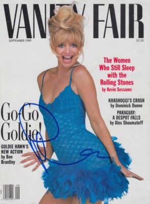 Goldie Hawn signed Vanity Fair magazine cover in-person | eBay