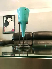 1987 Carlo Moretti CELESTE design Hamel Scarzella 42cm memphis venini murano