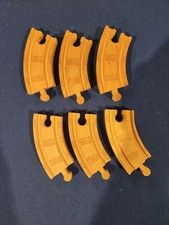 AUTHENTIC THOMAS AND FRIENDS LOT OF 6 WOODEN RAILWAY 4" CURVE TRACKS LOOK 