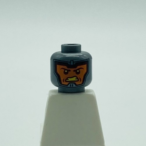 Lego Minifigur Kopf Royal Soldat doppelseitige Sturmhaube, orange Gesicht