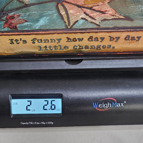 HOUSTON LLEW Spiritile No.145 Turning Point Glass Enamel on Copper Decor Box - Picture 11 of 11