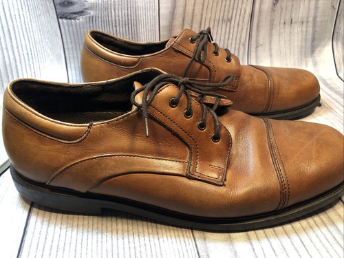 Nunn Bush Men's Waterproof Oxfords Leather Lace Up Brown Size 12M - Picture 2 of 6