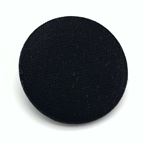 DJ Dinner Jacket Tuxedo Buttons. Black Satin (smooth or ribbed) covered button - Picture 4 of 14