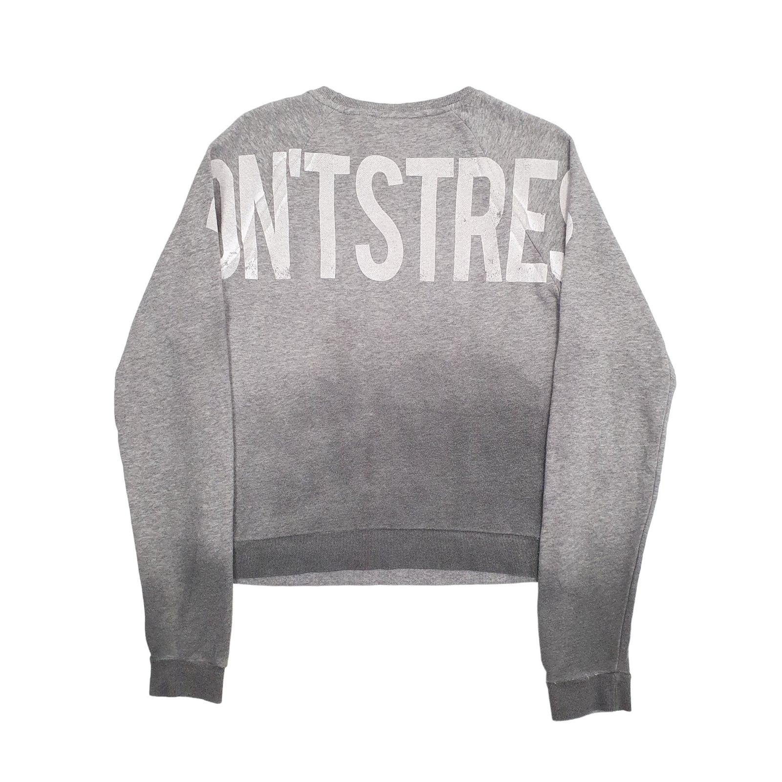 REEBOK Crewneck Don't Stress Jumper Sweatshirt Womens S image 4