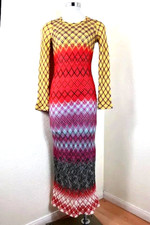 MISSONI Crochet Mermaid Maxi Mettalic Dress Earth Tone Small 36 0 2 4