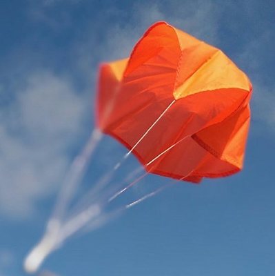 Top Flight Parachute Neon Orange 36'' Rip Stop Nylon PAR--36