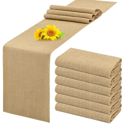 5/10/15/20 Burlap Table Runner 100% Natural Hessian Jute Wedding Party-FREE SHIP